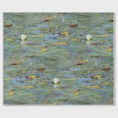 Wasserlilie Lake Blumen Wrapping Paper Geschenkpapier (Flach)