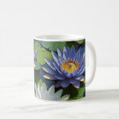 Wasserlilie lebendige Blume Kaffeetasse (VorderseiteRechts)