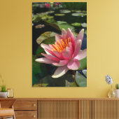 Wasserlilie Leinwand (Insitu (Wohnzimmer))