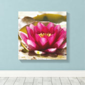 Wasserlilie Leinwanddruck (Insitu (Holzboden))