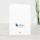 Wasserlilie lila blumengeschmückt Kindermädchen 60 Karte (Rückseite)