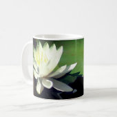 Wasserlilie Lotus Blume und Frosch Personalisiert Kaffeetasse (Vorderseite Links)