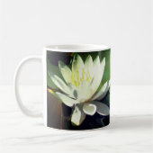 Wasserlilie Lotus Blume und Frosch Personalisiert Kaffeetasse (Links)