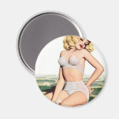 Wasserlilie Magnet (Vorderseite/Rückseite)