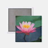 Wasserlilie Magnet (Vorderseite/Rückseite)