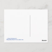 Wasserlilie Meerjungfrau - Postkarte (Rückseite)