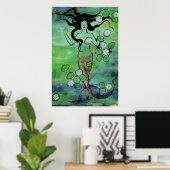 Wasserlilie Mermaid Poster (Heimbüro)