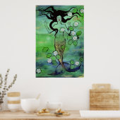 Wasserlilie Mermaid Poster (Küche)