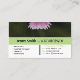 Wasserlilie Naturopath - Ernennung Visitenkarte Terminkarte
