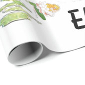 Wasserlilie Niedliche Blume Kind Blumenmaus Mädche Geschenkpapier (Rolleneckpunkt)