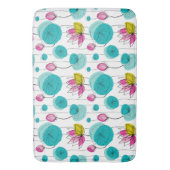 Wasserlilie Pads Blume Fett helle Farben Badematte (Vorderseite Vertikal)