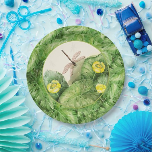 Wasserlilie Pappteller (Party)