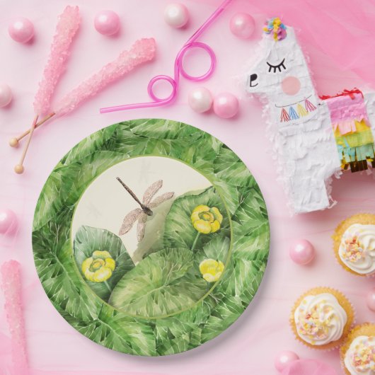 Wasserlilie Pappteller (Party)