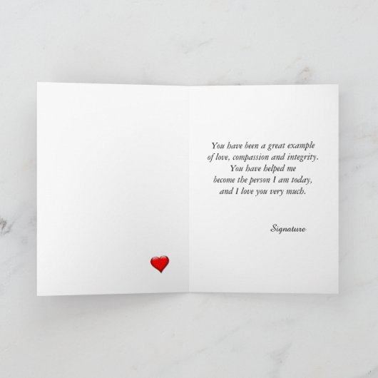 Wasserlilie personalisieren Muttertag Karte (Innenseite)