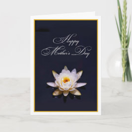 Wasserlilie personalisieren Muttertag Karte