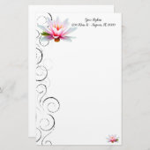 Wasserlilie Personalisiert Stationery Briefpapier (Vorne/Hinten)