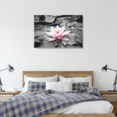 Wasserlilie Pflanze gesteppte Leinwand (Insitu (Schlafzimmer))