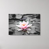 Wasserlilie Pflanze gesteppte Leinwand (Vorderseite)