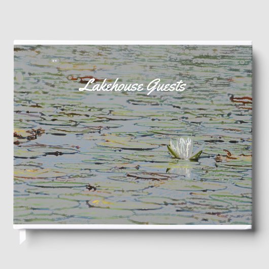 Wasserlilie Pond Blume I Gästebuch (Vorderseite)