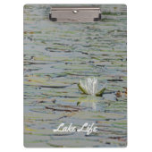 Wasserlilie Pond Blume Kletterwand Klemmbrett (Vorderseite)