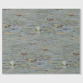 Wasserlilie Pond Blume Wrapping Paper Geschenkpapier (Flach)