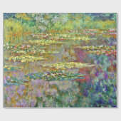 Wasserlilie Pond Claude Monet Kunstvoll wandern Geschenkpapier (Flach)