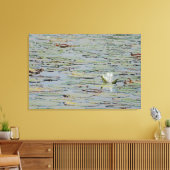 Wasserlilie Pond See Blume I Canvas Print Leinwanddruck (Insitu (Wohnzimmer))