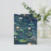 Wasserlilie Postkarte (Stehend Vorderseite)