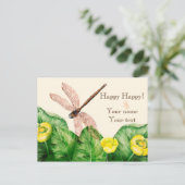 Wasserlilie Postkarte (Stehend Vorderseite)