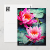 Wasserlilie:Postkarte Postkarte (Vorne/Hinten)