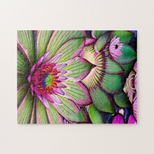 Wasserlilie Puzzle (Horizontal)