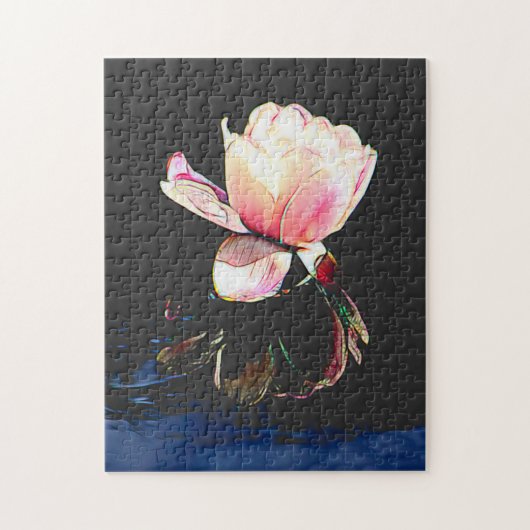 Wasserlilie-Puzzle aus Hartglas Puzzle (Vertikal)