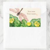 Wasserlilie Rechteckiger Aufkleber (Tasche)