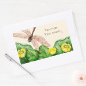 Wasserlilie Rechteckiger Aufkleber (Umschlag)