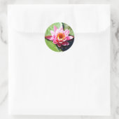 Wasserlilie Runder Aufkleber (Tasche)