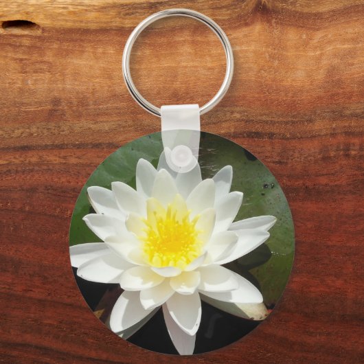 Wasserlilie Schlüsselanhänger (Vorderseite)