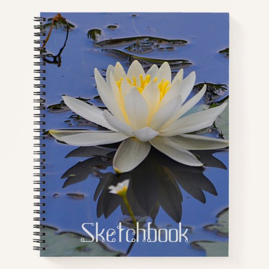 Wasserlilie Sketchbook Notizblock (Vorderseite)