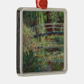 Wasserlilie-Teich Claudes Monet |: Rosa Harmony, Silbernes Ornament (Rechts)
