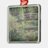 Wasserlilie-Teich Claudes Monet |: Rosa Harmony, Silbernes Ornament (Links)