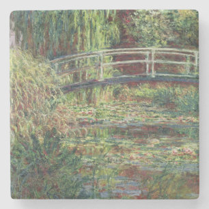 Wasserlilie-Teich Claudes Monet : Rosa Harmony, Steinuntersetzer