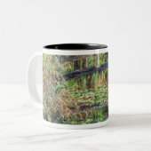 Wasserlilie-Teich Claudes Monet |: Rosa Harmony, Zweifarbige Tasse (Vorderseite Links)