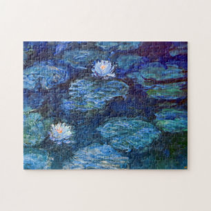 Wasserlilie Teich in Blauen Claude Monet Kunstvoll Puzzle