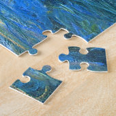 Wasserlilie Teich in Blauen Claude Monet Kunstvoll Puzzle (Seite)