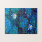 Wasserlilie Teich in Blauen Claude Monet Kunstvoll Puzzle (Horizontal)