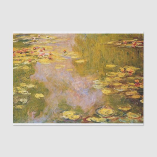 Wasserlilie-Teich-Serie von Claude Monet Seidenpapier (Vorderseite)