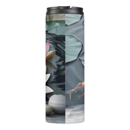 Wasserlilie Thermosbecher (Rückseite)