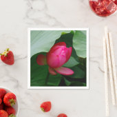 Wasserlilie Tiefe Rose Serviette (Beispiel)