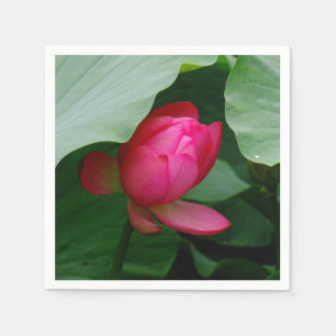 Wasserlilie Tiefe Rose Serviette