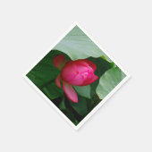 Wasserlilie Tiefe Rose Serviette (Ecke)