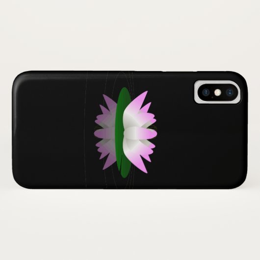 Wasserlilie und Bars Case-Mate iPhone Hülle (Rückseite (Horizontal))